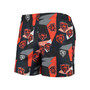 Men's Navy and Orange Chicago Bears Geo Print Swim Trunks