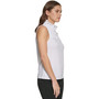 Women's Smocked-Yoke Mock-Neck Sleeveless Top