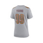 Women's Chase Young Gray Washington Commanders Atmosphere Fashion Game Jersey