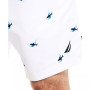 Men's Drawstring Shark & Logo Print 8" Swim Trunks