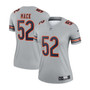 Women's Khalil Mack Gray Chicago Bears Inverted Legend Jersey