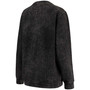 Women's Black Army Black Knights Comfy Cord Vintage-Like Wash Basic Arch Pullover Sweatshirt