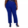 Plus Size Stretch Crepe Mid-Rise Ankle Pants