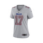 Women's Josh Allen Gray Buffalo Bills Atmosphere Fashion Game Jersey
