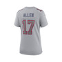 Women's Josh Allen Gray Buffalo Bills Atmosphere Fashion Game Jersey