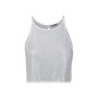 Women's Crew Neck Embellished Crop Top