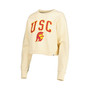 Women's Cream Usc Trojans Classic Campus Corded Timber Sweatshirt