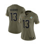 Women's Dan Marino Olive Miami Dolphins 2022 Salute To Service Retired Player Limited Jersey