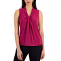 Women's Gathered-Front Stretch Knit Top