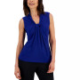 Women's Gathered-Front Stretch Knit Top