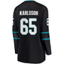 Women's Plus Size Erik Karlsson San Jose Sharks Black Alternate Premier Breakaway Player Jersey