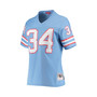 Women's Earl Campbell Light Blue Houston Oilers 1980 Legacy Replica Jersey