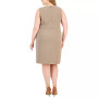 Plus Size Snap-Trim Sheath Dress