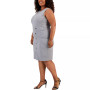 Plus Size Snap-Trim Sheath Dress