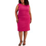 Plus Size Cap Sleeve Princess Seam Dress