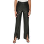 Women's Faux Leather Split-Hem Pants