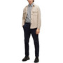 Men's Slim-Fit Structured Printed Stretch Cotton Shirt