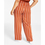 Plus Size Striped Tie-Waist Pants, Created for Macy's