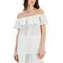 Women's On/Off-The-Shoulder Ruffle Blouse