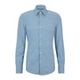 Men's Denim-Inspired Slim-Fit Shirt