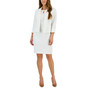 Women's Open-Front Zip-Pocket 3/4-Sleeve Blazer