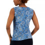 Women's Sleeveless Printed Cowl Neck Top