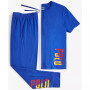 Men's Short-Sleeve Sleep Shirt & Pants Pajama Set