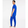 Men's Short-Sleeve Sleep Shirt & Pants Pajama Set