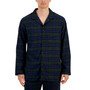 Men's Blackwatch Plaid Flannel Pajama Top & Pants Set, Created for Macy's