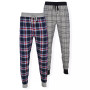 Men's Flannel Sleep Jogger Pants - 2 pack