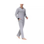 Men's Heat retaining Two Piece V-Neck & Lounge Pants Pajama Set