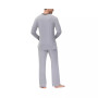 Men's Heat retaining Two Piece V-Neck & Lounge Pants Pajama Set