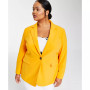 Plus Size Bi-Stretch One-Button Jacket, Created for Macy's