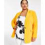Plus Size Bi-Stretch One-Button Jacket, Created for Macy's