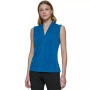 Gathered V-Neck Sleeveless Top