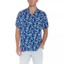 Men's Short Sleeve Printed Camp Collar Shirt