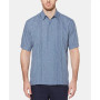 Men's Geo Print Embroidered Shirt