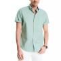 Men's Classic-Fit Short-Sleeve Solid Stretch Oxford Shirt