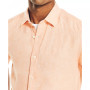 Men's Classic-Fit Solid Linen Short-Sleeve Shirt