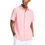 Men's Classic-Fit Solid Linen Short-Sleeve Shirt