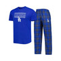 Men's Royal, Black Los Angeles Dodgers Badge T-shirt and Pants Sleep Set