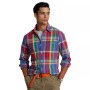 Men's Classic-Fit Plaid Oxford Shirt