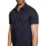 Men's Floral Embroidered Twill Shirt