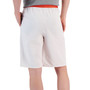 Men's Straight-Fit Contrast Logo-Print Flannel Pajama Shorts