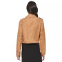 Women's Zip-Front Long-Sleeve Crinkle Dressing Jacket
