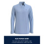 Men's Poplin Long Sleeve Button-Down Shirt