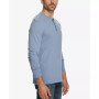 Men's Long Sleeve Brushed Jersey Henley T-shirt