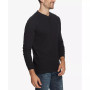 Men's Long Sleeve Brushed Jersey Henley T-shirt
