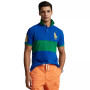Men's Custom Slim Fit Big Pony Mesh Polo Shirt