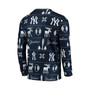 Men's Navy New York Yankees Ugly Pajama Sleep Set